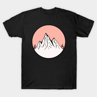 Mountains Sketch V14 T-Shirt